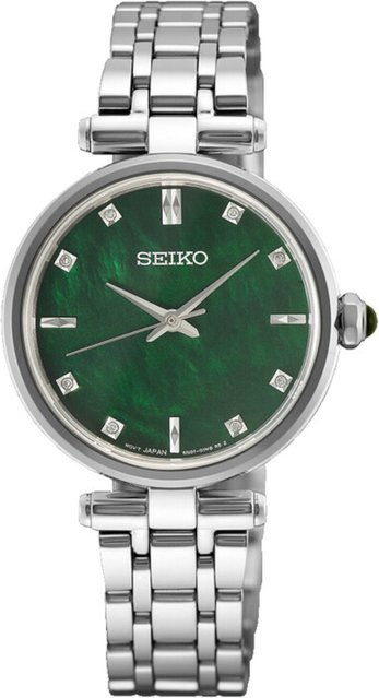 Seiko Armbanduhr, Quarz, Edelstahl, Grün, 29 mm, Damen - Bild 1