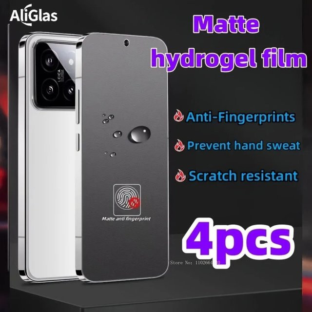 4er-Pack Matte Hydrogel Schutzfolien für Xiaomi 17 Pro und Xiaomi 17 Pro Max, Vollabdeckung Display-Schutzfolie, Transparent - Bild 1