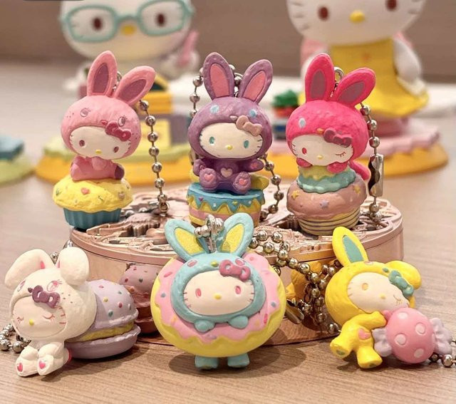 Sanrio KT Cat Osterhasen-Serie Blindbox-Puppenanhänger, Rucksackanhänger - Bild 1