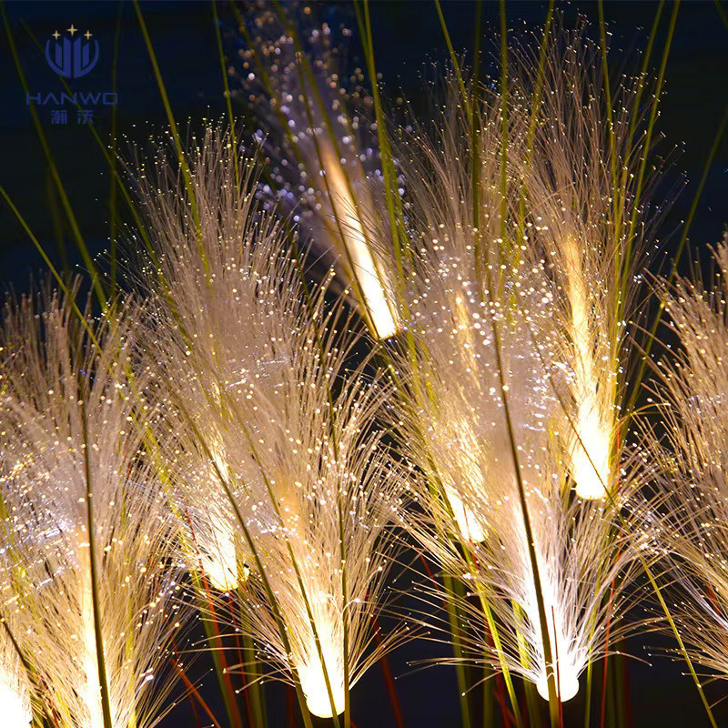 Wasserdichte LED Solar Gartenlampe im modernen Reed-Design für Außenbereiche, warmweißes Licht - Bild 4