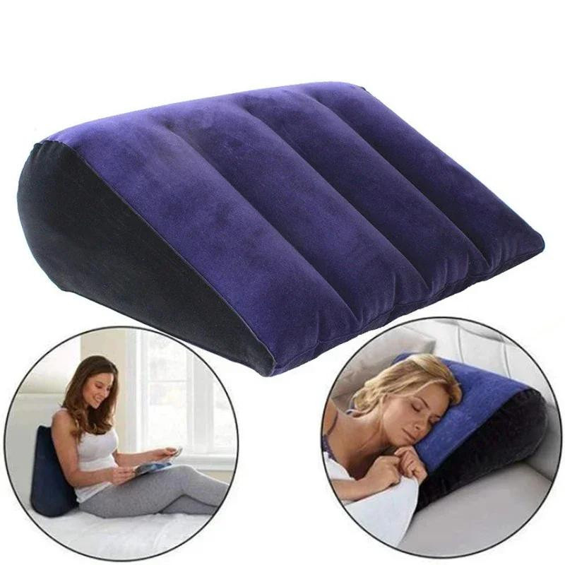 Aufblasbares Dreieckskissen von CDN aus Polyester mit abnehmbarem Bezug für verschiedene Positionen und Unterstützung im Bett - Bild 3
