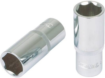 KS Tools CHROMEplus Sechskant-Stecknuss lang 1/2 Zoll 29mm silber - Bild 1