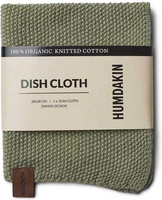 HUMDAKIN Spültuch aus Bio-Material in Knitted Oak mit Beige und Green - Bild 1