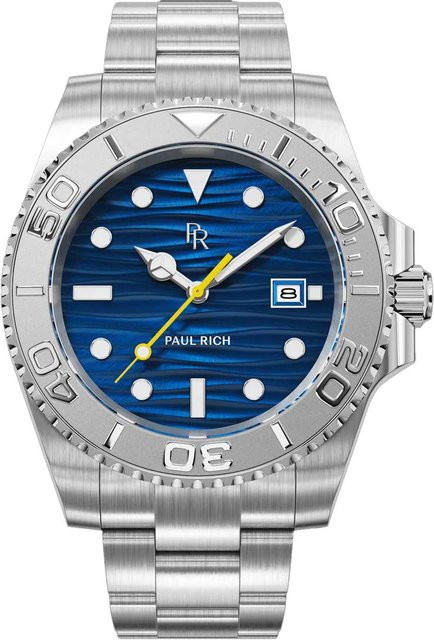 Paul Rich Herrenuhr, Quarz, Edelstahl, Blau, 40 mm, 5 ATM - Bild 1