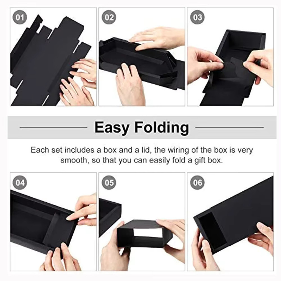 50 Stück Kraft-Papier Schubladenboxen als kleine Geschenkkartons für DIY-Projekte und Hochzeitsverpackungen - Bild 3