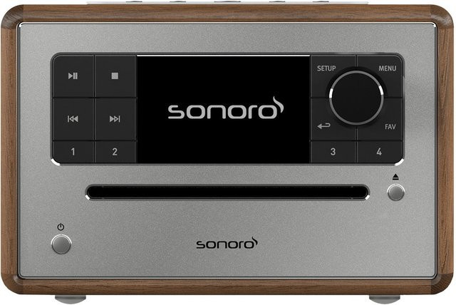 Sonoro Kompaktanlage ELITE SO-9110-200-WA in Walnuss und Silber - Bild 2