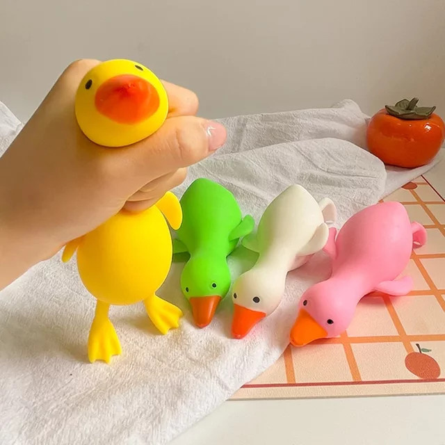 Squishy Antistress Enten-Fidget-Spielzeug, niedliche Gänse-Tier-Stressabbau-Spielzeuge - Bild 1