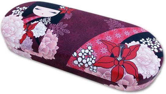 Kimidoll Brillenetui, Kokeshi Puppe, pink - Bild 1