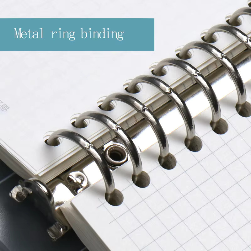 M&G Ring-Bound-Notizbuch mit Flexcover und weißem Kunststoffdeckel, liniertes Papier - Bild 3