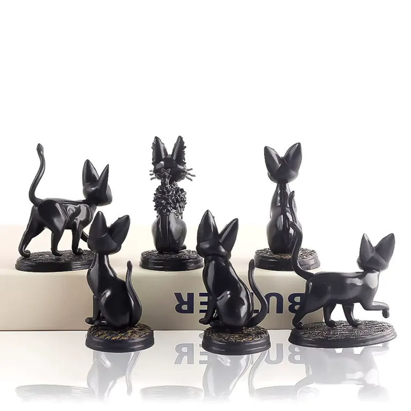 Bandai Jiji Schwarze Katze Figur aus PVC für Fans von Hayao Miyazaki, schwarze Actionfigur als Dekoration und Spielzeug - Bild 6
