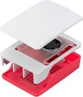 Raspberry Pi SBC-Gehäuse aus Kunststoff in Rot und Weiß für Raspberry Pi 5 - Bild 1