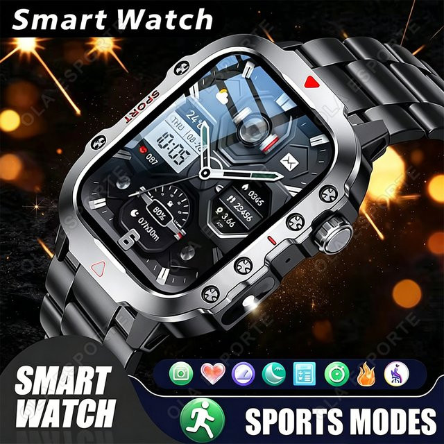 Ola Esporte Smartwatch, Grün, Unisex, Bluetooth, Wasserdicht - Bild 1