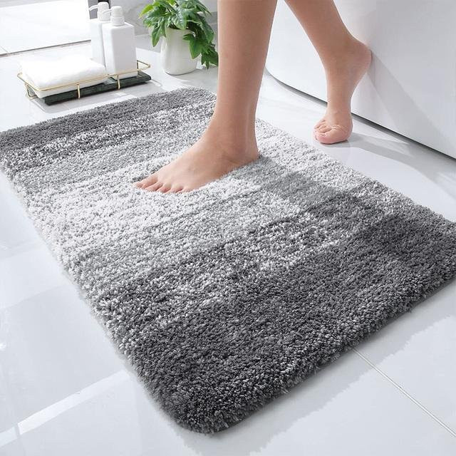 Saugfähige Badematte von Yiran Furniture aus Mikrofaser, rutschfest und schnell trocknend, B/B: 50 x 80 cm - Bild 1