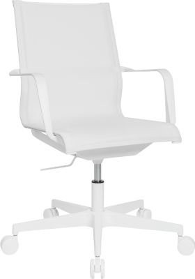 Topstar Bürostuhl Sitness Life 40 mit Armlehnen, 3D-Mechanik, Flachsitz und Netzrücken in Weiß - Bild 1