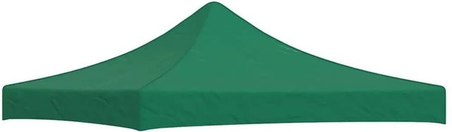 vidaXL Partyzelt-Dach für Faltpavillon in Grün, B/T: 3 x 3 m, aus wasserabweisendem Polyester mit PVC-Beschichtung - Bild 1
