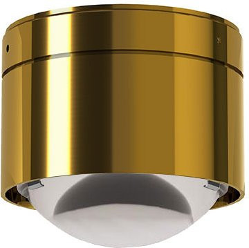 Top Light Puk! 80 One Avantgarde Deckenleuchte in Messing gebürstet mit klarer Glaslinse - Bild 1