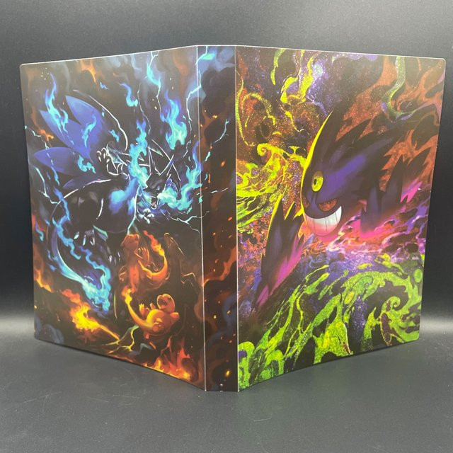 Bandai Pokémon Gengar Charizard Sammelkartenalbum, mattierte Oberfläche, für 240 Karten - Bild 1