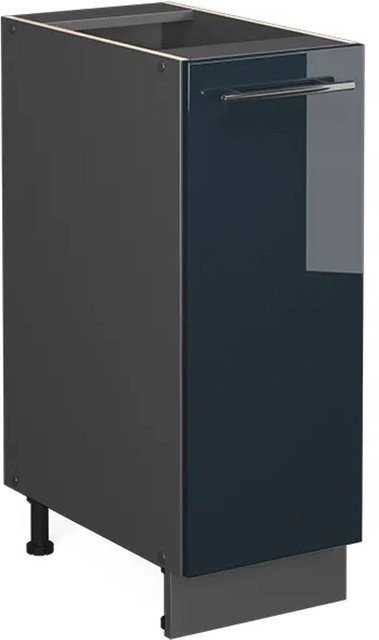 Vicco Apothekerunterschrank Fame-Line in Anthrazit und Dunkelblau Hochglanz mit einer Breite von 30 cm ohne Arbeitsplatte - Bild 2