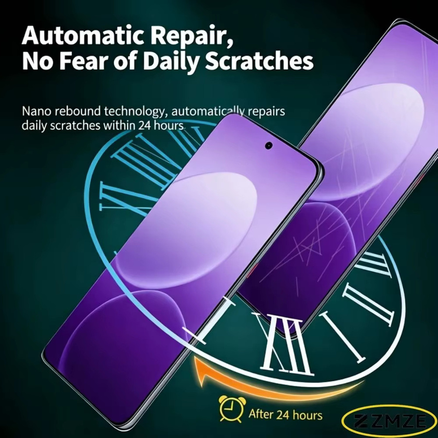 4 Stück ZMZE Hydrogel-Displayschutzfolien für Honor 100 200 600 Lite 500 600 Pro 400 200 Smart 300, transparent und glänzend - Bild 4