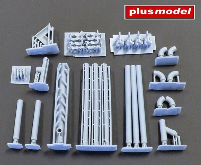 plusmodel Roof gutters, 1:35, Kunststoff, Grau - Bild 1