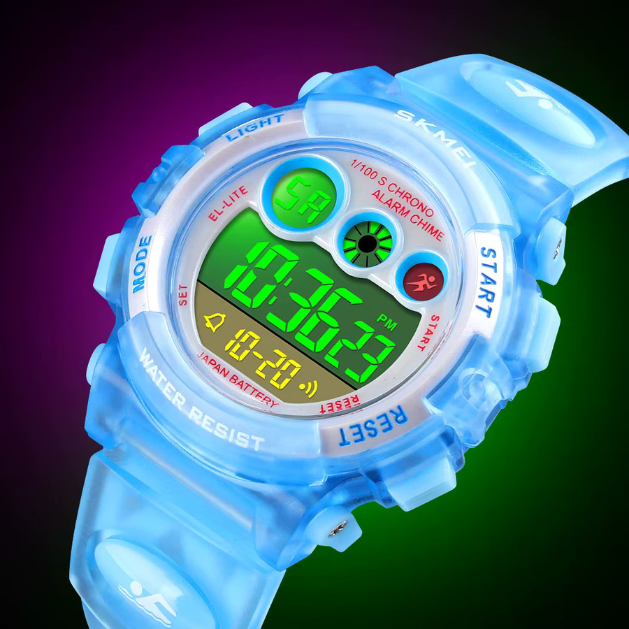 SKMEI Digitaluhr, Chronograph, Kunststoff, Bunt, Kinder - Bild 1