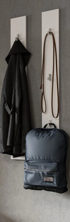 Inn.Furn Garderobenpaneel Set SystemX in Weiß, Breite: 115 cm