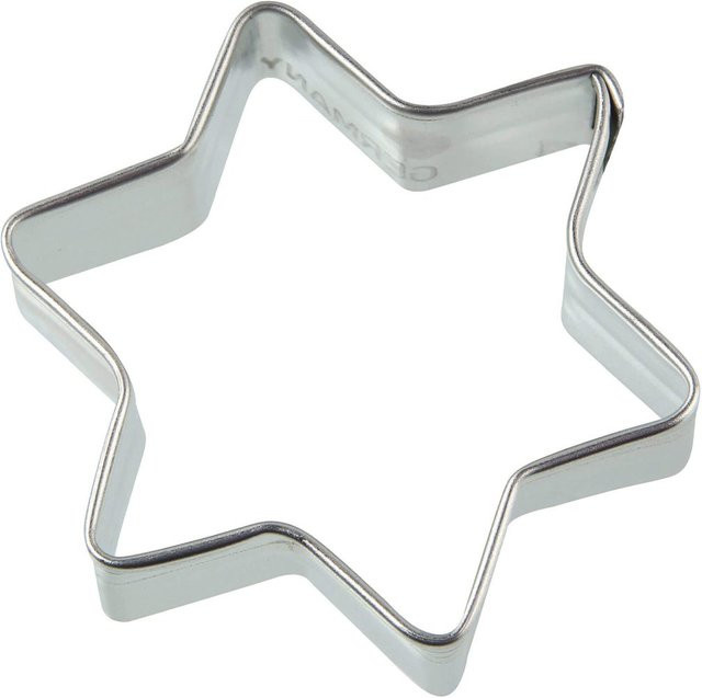 Zenker Ausstecher Stern aus Edelstahl, Silber, Breite: 6,2 cm, Höhe: 6,4 cm - Bild 1