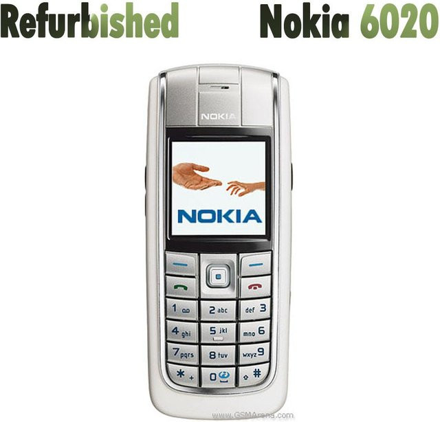 Generalüberholtes Nokia 6020 Mobiltelefon in Silber, entsperrt mit 1 SIM-Karte, 1 Akku und 1 Ladegerät - Bild 1