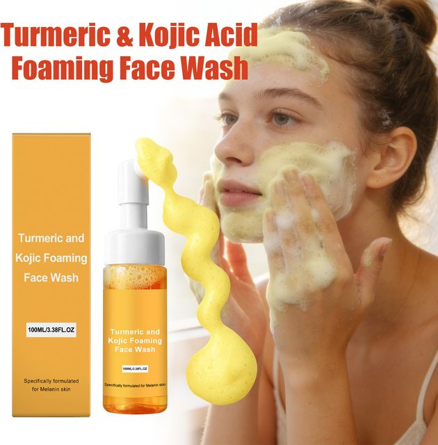 Hoygi Schäumende Gesichtsreinigung mit Kurkuma & Kojisäure, 100 ml, Alle Hauttypen - Bild 1