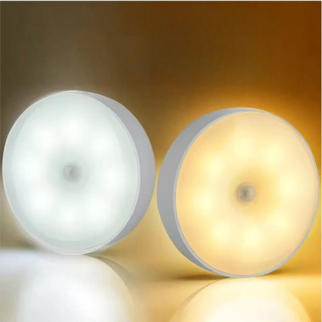 GGBEE LED Nachtlicht mit Bewegungssensor, dimmbar und USB-wiederaufladbar, weiß - Bild 1
