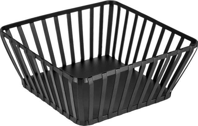 VEGA Obst- und Brotkorb Liro quadratisch aus Metall in Schwarz, B/T/H: 23 x 23 x 10 cm - Bild 1