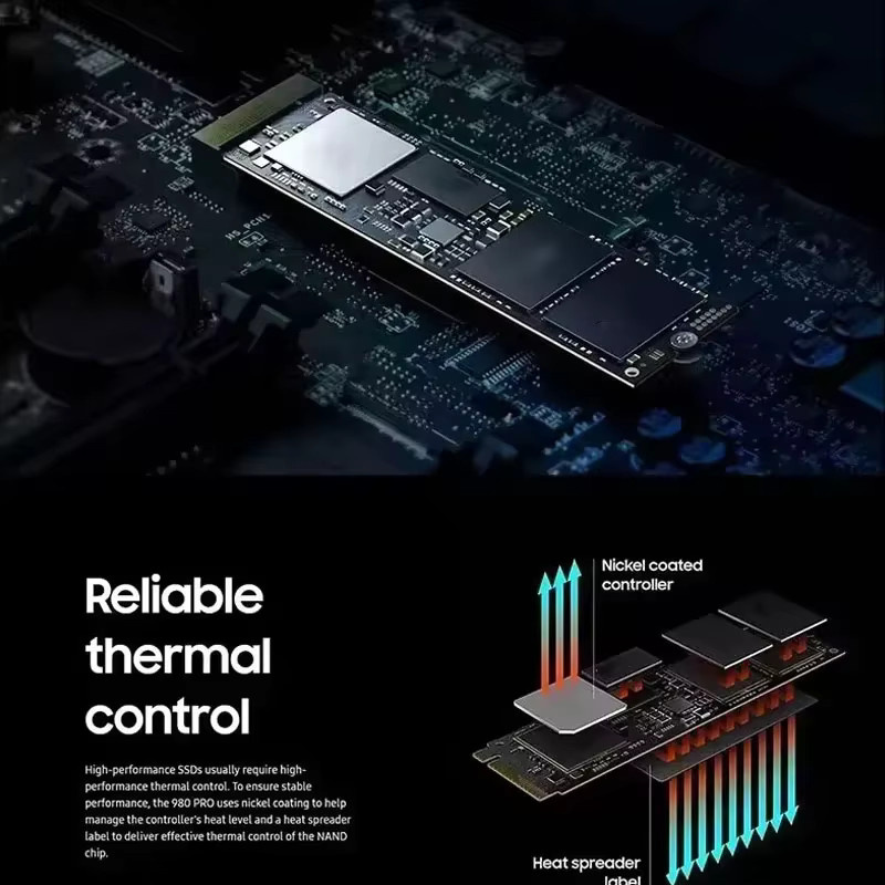 Lenovo SSD M.2 NVMe Interne Festplatte 1TB in Schwarz und Blau - Bild 1