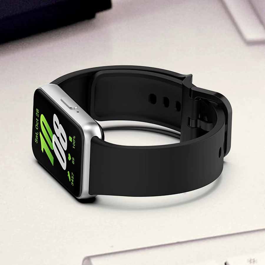 Uhrenarmband Silikon, Schwarz, Samsung Galaxy Fit 3, Unisex - Bild 3