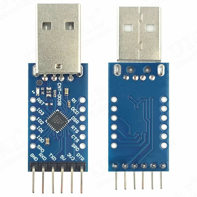 CP2104 USB zu TTL Serial Port Downloader Modul für STC Download Burning 6PIN Flash Conversion Board in Blau - Bild 1