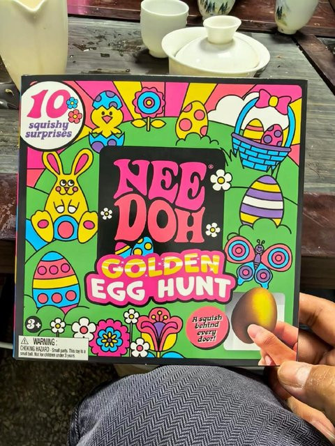 Needoh Goldenes Nee-Doh Ei Schatzsuche Fidget Spielzeug - Bild 1