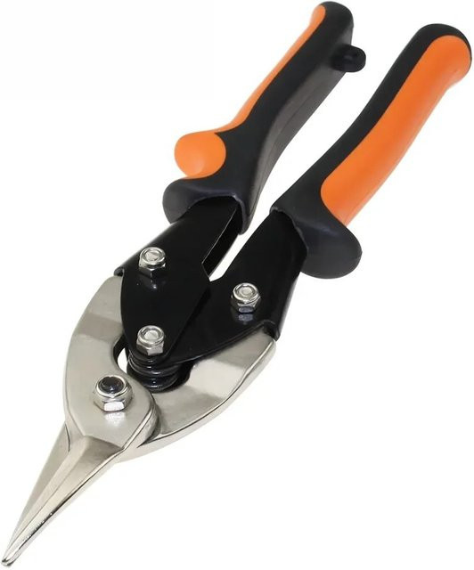 Skeyo Luftfahrtschneide gerade aus Metall mit Gummigriff, Länge: 25 cm - Bild 1