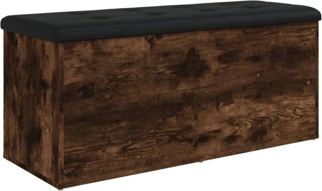 DELUKE Sitzbank JONA mit Stauraum in Räuchereiche, Aufbewahrungsbank für Flur und Wohnzimmer, B/T/H: 110 x 42 x 45 cm - Bild 1