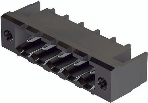 HARTING Grundleiste 14120317006000 aus Messing in Schwarz mit 1 Reihe - Bild 1