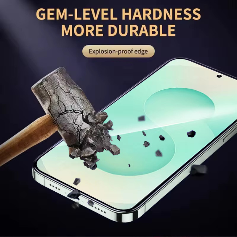 3er-Pack Samsung Galaxy S25+ Displayschutzfolie aus gehärtetem 9H Glas, transparent, kompatibel mit Fingerabdruck-Entsperrung - Bild 5