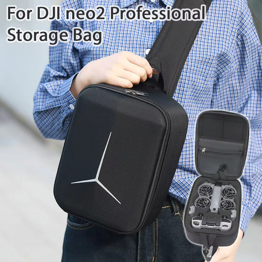 DJI NEO2 Tragbare Aufbewahrungstasche als Rucksack, Messenger oder Brusttasche in Schwarz - Bild 3