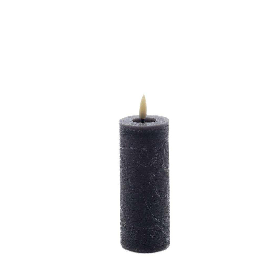 Mansion atmosphere LED-Stabkerze Rustic in Grau, Höhe: 12,5 cm, Durchmesser: 5 cm - Bild 1