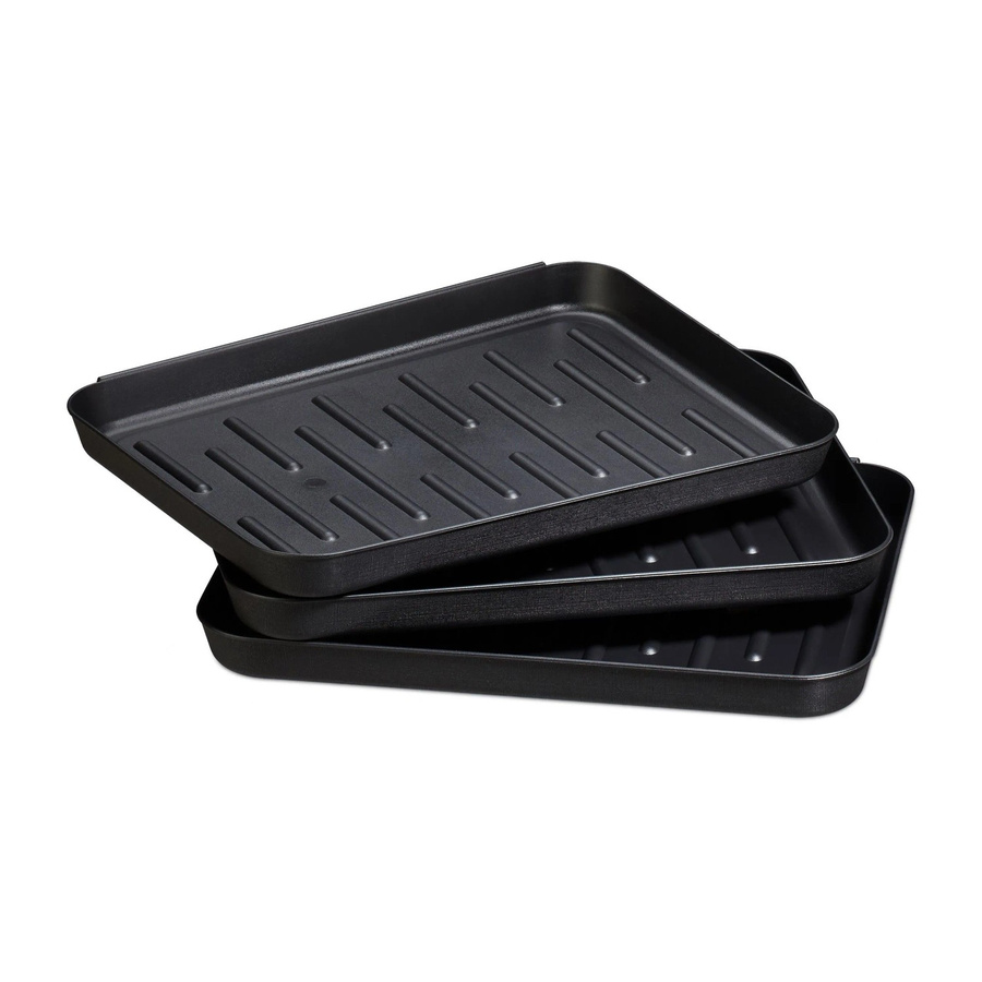 Relaxdays Schuhabtropfschale aus Kunststoff, Schwarz, 3er Set, B: 35 cm, T: 27 cm - Bild 2
