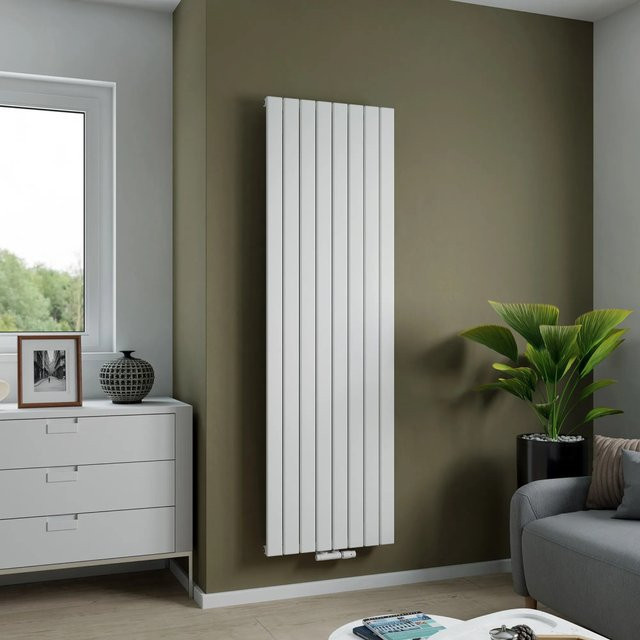 Ximax Aluminium-Heizkörper Levis mit Mittenanschluss in Weiß, B: 180 cm, H: 55,5 cm - Bild 1