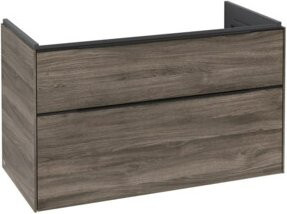Villeroy & Boch Waschtischunterschrank Subway 3.0 in Blau und Grau mit integrierter Beleuchtung und Innenschubladen, Wandmontage, B/H/T: 97,3 x 57,6 x 47,8 cm - Bild 1