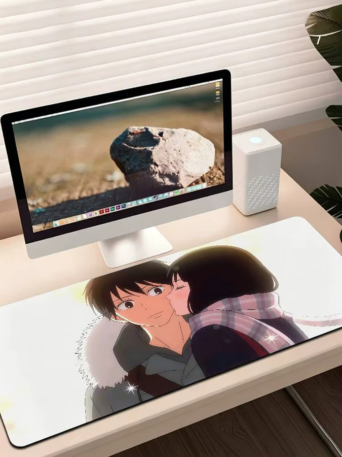 Bilibili Anime Kimi Ni Todoke Gaming-Mauspad in Multicolour, rutschfeste Schreibtischunterlage mit genähtem Rand für Computer und Tastatur - Bild 6