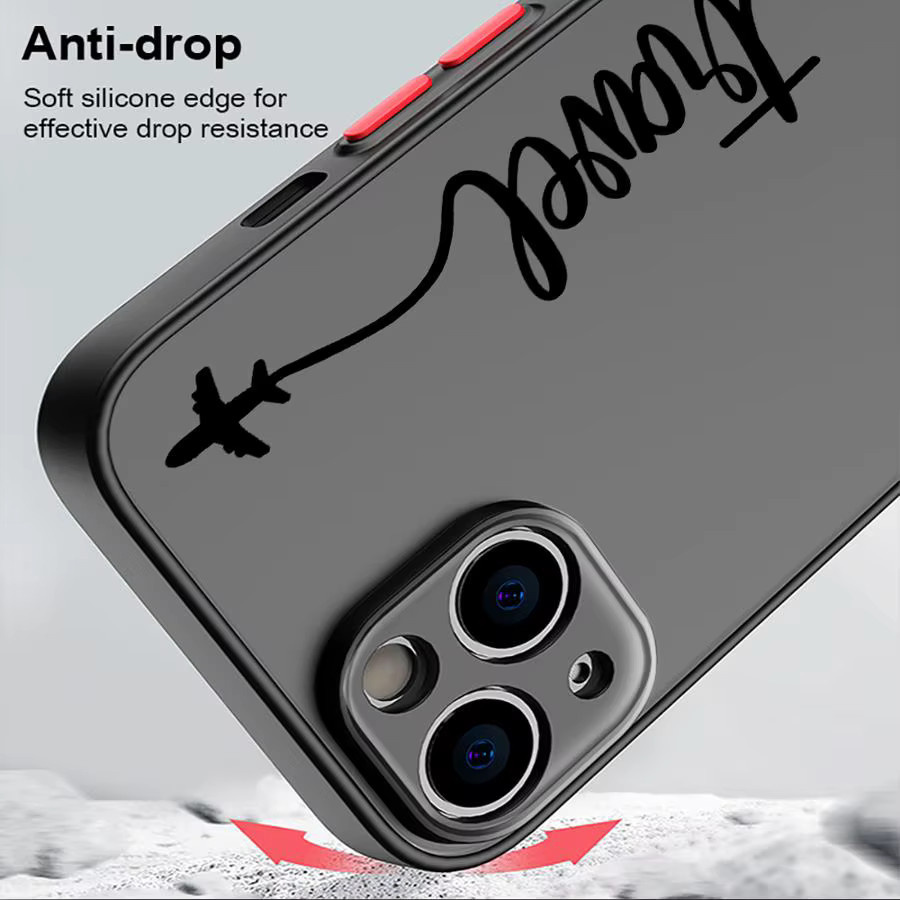 Funda Handyhülle mit Flugzeuglinien und Herz für Apple iPhone Modelle in Multicolour - Bild 4