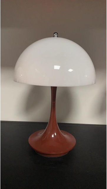 Cosy Homes Nordic Retro Tischlampe Mushroom in Grau, wiederaufladbare LED-Nachtlampe mit Dimmer für Schlafzimmer und Wohnzimmer - Bild 1