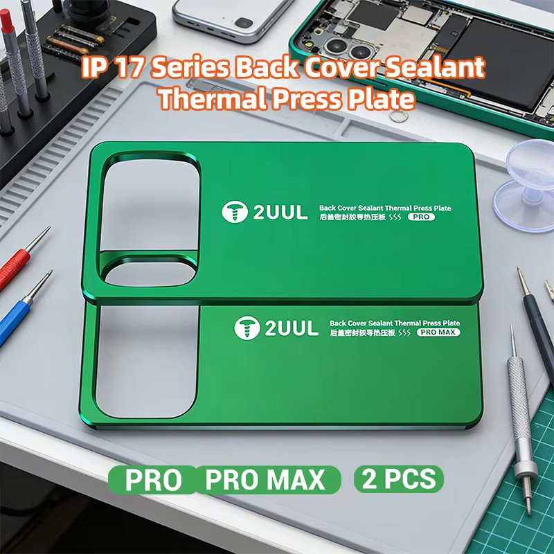 2UUL Backcover-Dichtmittel-Thermoplatte für iPhone 17 Pro und Pro Max, 2 Stück, Heißpresse für die Rückabdeckung - Bild 3