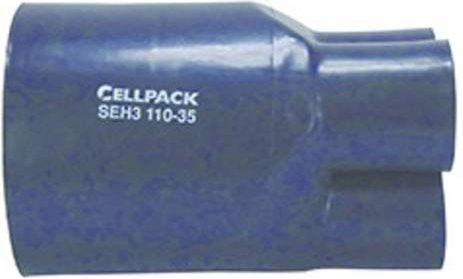 CellPack 166973 Warmschrumpf-Aufteilkappe vieradrig in Blau aus Kunststoff, 5 Stück - Bild 1