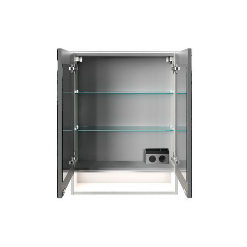 Fackelmann Spiegelschrank B.Style Weiß mit LED-Beleuchtung und Softclose-Türen, B/H/T: 60 x 81,2 x 26,3 cm - Bild 3